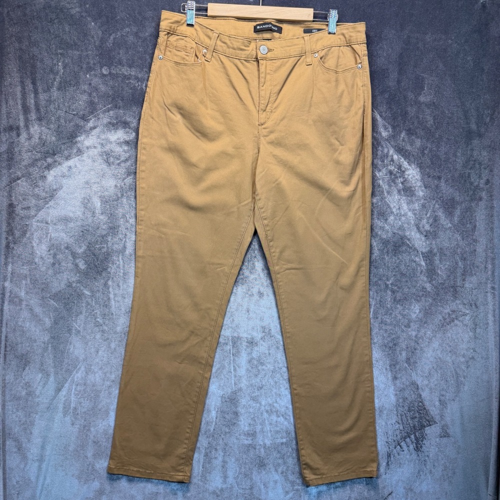 Bandolino Amy Pants Women's 14 Camel Brown Casual Workwear Classic